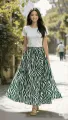 Floral Skirt Casual Maxi Loose Long Skirts for Woman..