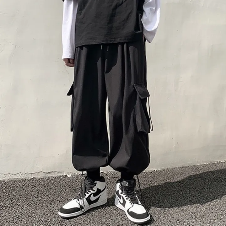 insFashion%20Cargo%20Pants%20Male%20Korean%20Trendy%20Hong%20Kong%20Style%20Student%20Drawstring%20Ankle-Tied%20Loose%20Ninth%20Straight%20Casual%20Pants%20-%20Image%207