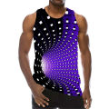 Tank Top For Men 3D Print Psychedelic Hole Sleeveless Fashion Pattern Tops Graphic Vest 6XL Plus Size Man Clothing Casual Tanks. 