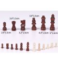 Sports Wood Wooden Chess 32 Pieses Chess Pieces Only No Board King Height Chess Wood Chessmen.