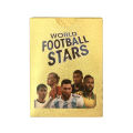 World Football Stars 27/55 Pcs Limited Edition Gold Cards Plastic Material Football Player Toys Card Children's Fan Gifts Pack. 