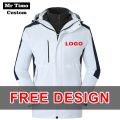 2021 Winter Men's High-end Hooded Jacket Custom Logo Waterproof Windbreaker Team Customize Print. 