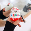 New Trolly Egg KINDER JOY Surprise Soft Silicone Earphone Case For Airpods 1 2 Shockproof Headphone Cover For Airpods Pro Coque.