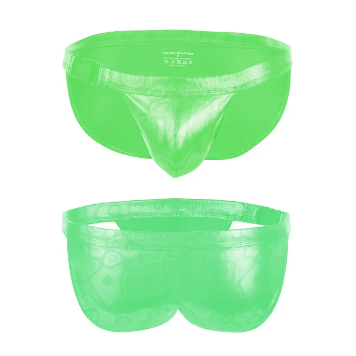 CLEVER-MENMODE%20MEN'S%20REFLECTIVE%20METALLIC%20LASER%20FAUX%20LEATHER%20SURF%20SWIMMING%20-%20Image%208