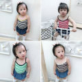 Baby Girls Camisole Cotton Striped Girls Tank Top Summer Kids Underwear Baby Undershirt Children Clothing Age For 2-8Y GE10. 