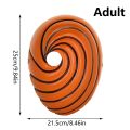 Anime Naruto Uchiha Obito Akatsuki Ninja Madara Uchiha Masquerade Cosplay Cartoons Full Face Resin Party Mask Cosplay Props.