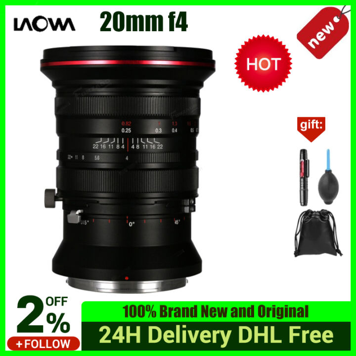 Venus Optics Laowa 20mm f/4 Zero-D Shift Camera Lens For Canon RF Sony E for Canon EF Pentax K Nikon Z Nikon F Leica L Mount
