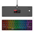 L500 Wired/Wireless Connection Gaming Keyboard 61 Keys Compact Computer Keyboard Type C Connection Mechanical Keyboard With Dynamic RGB Backlight Keyboard For PC Laptop Gamer.