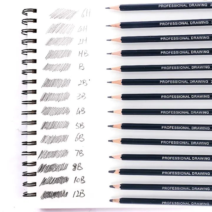 Kasimir%20Drawing%20Pencils%2014pcs/set%2012B,%2010B,%208B,%207B,%206B,%205B,%204B,%203B,%202B,%20B,%20HB,%202H,%204H,%206H%20Graphite%20Sketching%20Pencils%20Professional%20Sketch%20Pencils%20Set%20for%20Drawing%20-%20Image%203
