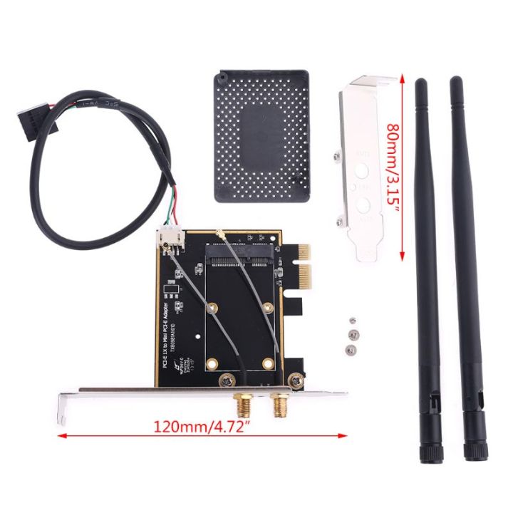 Wifi%20Adapter%20PCI-E%201X%20To%20Mini%20Pci%20Express%20Wifi%20Raiser%20PCI-E%201X%20adapter%20Wireless%20Support%20Bluetooth%20function%20Mini%20Pcie%20-%20Image%203
