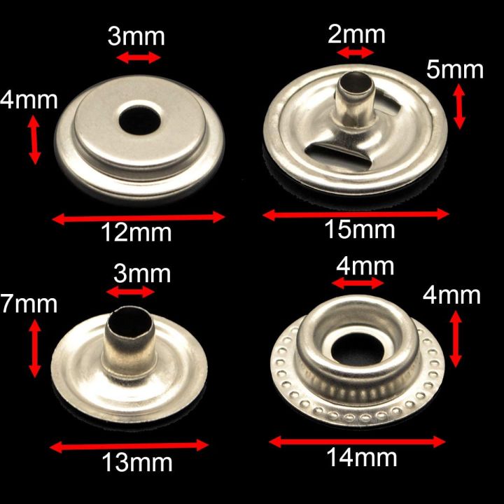 Solid%2072Pcs%2015MM%20Stainless%20Steel%20Fastener%20Snap%20Press%20Stud%20Button%20for%20Marine%20Boat%20Canvas%20with%20Punching%20Set%20Tool%20Kit%20Silver%20-%20Image%205