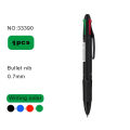 Deli 33390 4 Colors Ballpoint Pen Multi Functional Red Green Blue.