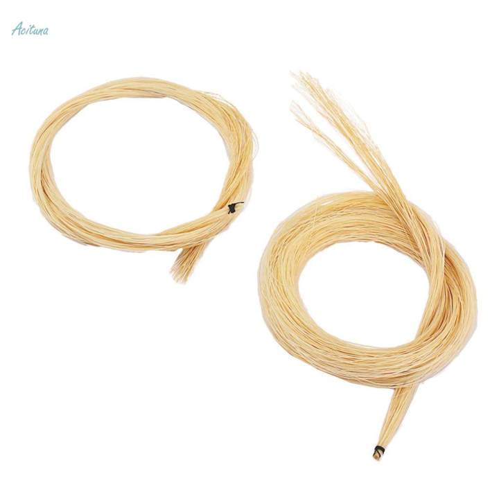 2x2 Hank 80cm Violin Bow Hair for Violin Viola Cello Erhu Bow