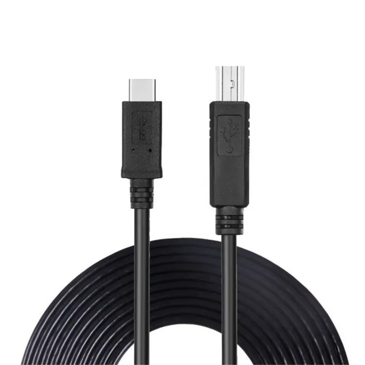Data%20Cable%20for%20Laptop%20Printer-2%20x%20Type%20C%20Printer%20Cable-Black%20-%20Image%204