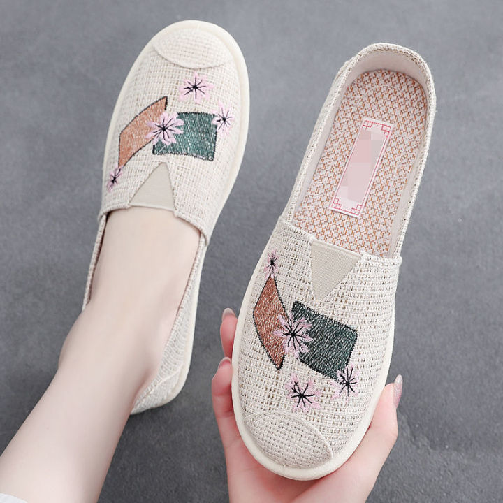 Women's%20Cloth%20Shoes%20Old%20Beijing%20Autumn%20New%20Slip-on%20Lofter%20Low-Cut%20Canvas%20Shoes%20Casual%20Flat%20Shoes%20Soft%20Bottom%20Women's%20Shoes%20-%20Image%203