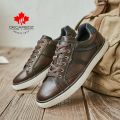 DECARSDZ Men Geunine Leather Shoes Man 2022 Spring Autumn Fashion Comfy Lace-Up Men Shoes High Quality Men Causal Shoes.
