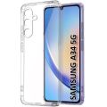 For Samsung Galaxy A34 Transparent Bumper Case - Clear Case Cover Silicone Shockproof. 