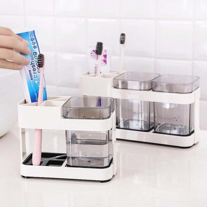Multifunction Toothbrush Toothpaste Storage Rack