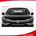 HONDA Car Universal Windshield reflective sticker Sport Windshield Banner Vinyl Decal Sticker CAR FRONT Windshield Glass Sticker FOR- Honda Car - Black. 