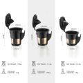 recafimil Reusable Refillable Coffee Capsules Coffee Cup Filter Compatible with keurig 2.0 3 PCS(S/M/L). 