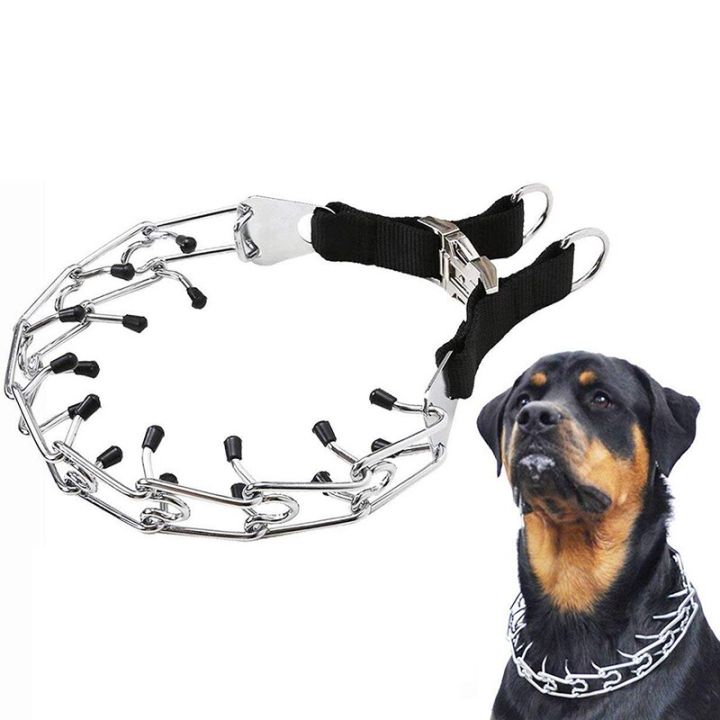 Benepaw%20Adjustable%20Prong%20Dog%20Training%20Collar%20Choke%20Pinch%20Collar%20With%20Comfort%20Tips%20For%20Medium%20Large%20Dogs%20German%20Shepherd%20Pitbull%20Silver%20-%20Image%202