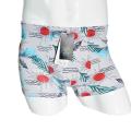 Jiandaier Men's Underwear Ice Silk Series Printed Summer Men's Mid-Waist Ice Silk Boxer Briefs. 