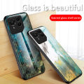 Biruiqu For ASUS ROG Phone 9 Pro Shockproof Fashion Marble Tempered Glass Back Case Cover.
