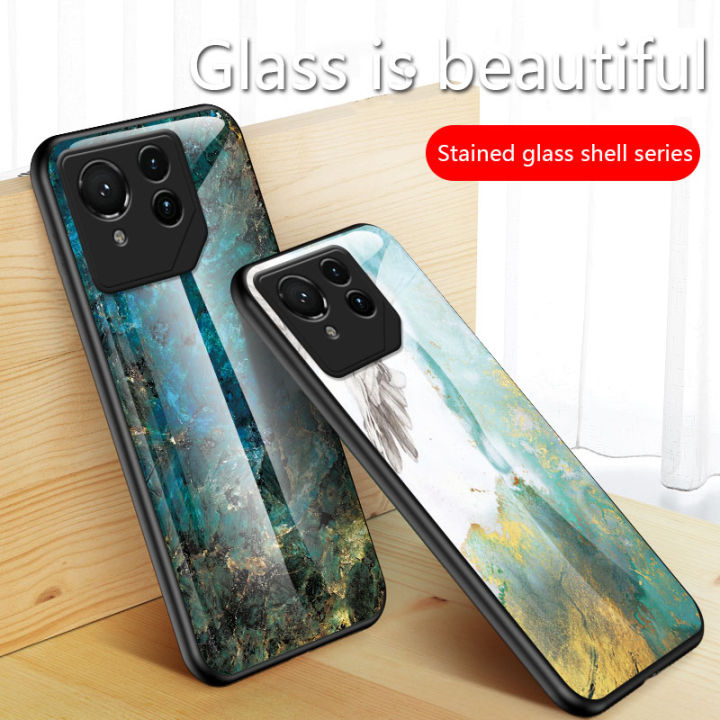 Biruiqu%20For%20ASUS%20ROG%20Phone%209%20Pro%20Shockproof%20Fashion%20Marble%20Tempered%20Glass%20Back%20Case%20Cover%20-%20Image%203