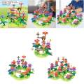 Growing Flower Blocks Playset Educational for Interaction Recognition Number. 