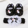 Girls 3 Flower Shoes. 