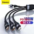 Baseus 100W 3 in 1 USB Cable. 