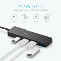 Anker 4-Port Ultra Slim USB3.0 Data Hub 20cm -Black. 