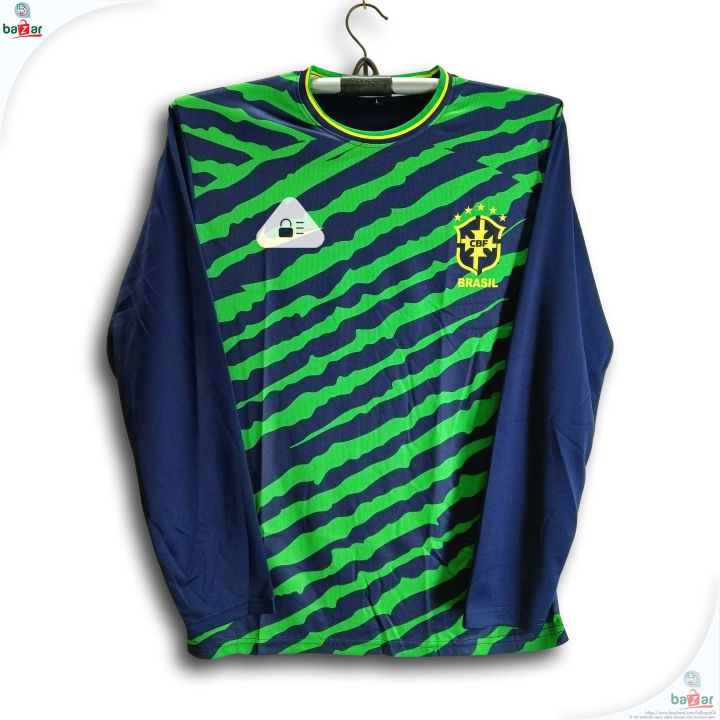 Brazil Full Sleeve Football Training Jersey For Man - Long Sleeve - Brazil Training Jersey 2026