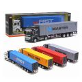 【Toy life hall】Children Car Toy 1: 48 Alloy Container Toy Model Truck. 