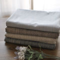 Japanese-style plain striped tablecloth, simple literary linen tablecloth, solid color cotton and linen cover cloth, factory direct sales cross-border. 