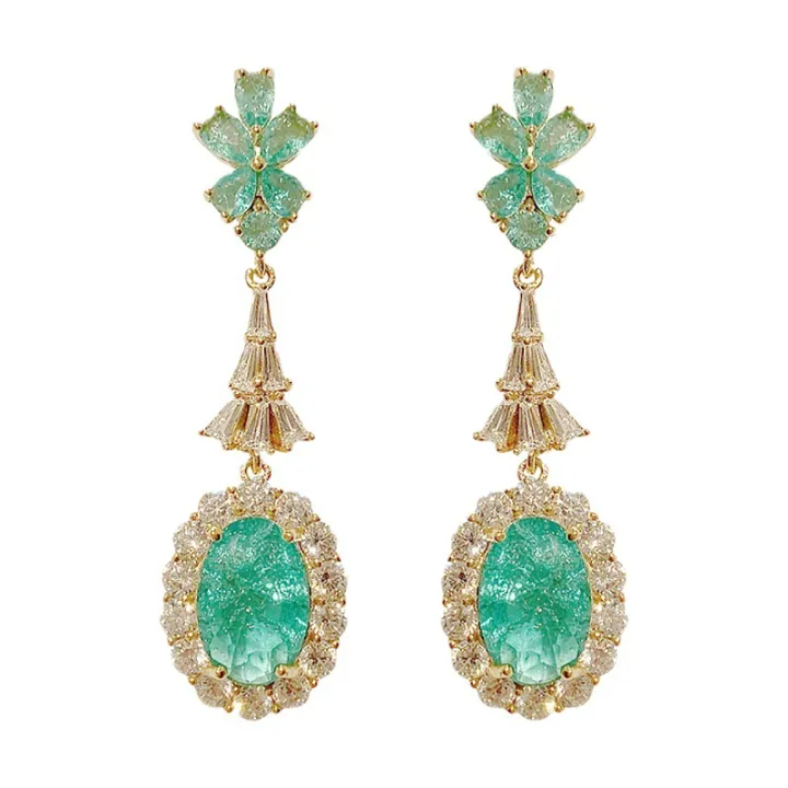 New%20Luxury%20Colored%20Gemstone%20Earrings%20Ocean%20Green%20Diamond%20Stud%20Earrings%20Vintage%20Emerald%20Drop%20Pear%20Drop%20Earrings%20Long%20Women%20-%20Image%205