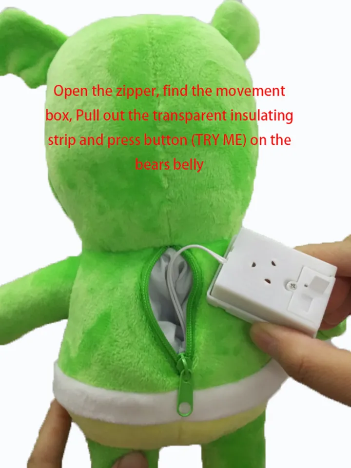 30cm Singing Gummy Plush Toys With Music Voice Gummy Bear Stuffed