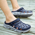 Summer New Coros Shoes Men's Big Toe Slippers Thick Bottom Leisure Pump Sandals Bird's Nest Non-Slip Sandals. 
