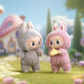 Umstore POP MART LABUBU V1 Macaron Vinyl Character Blind Box (Key Chain/Plush Toy) - Doll Trendy Toy Toffee.