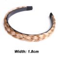 Wig Braided Headbands for Women Fishbone Wide Twist Hairbands Handmade Head Hoop Hair Bands Styling Headwear Accessories Gift. 