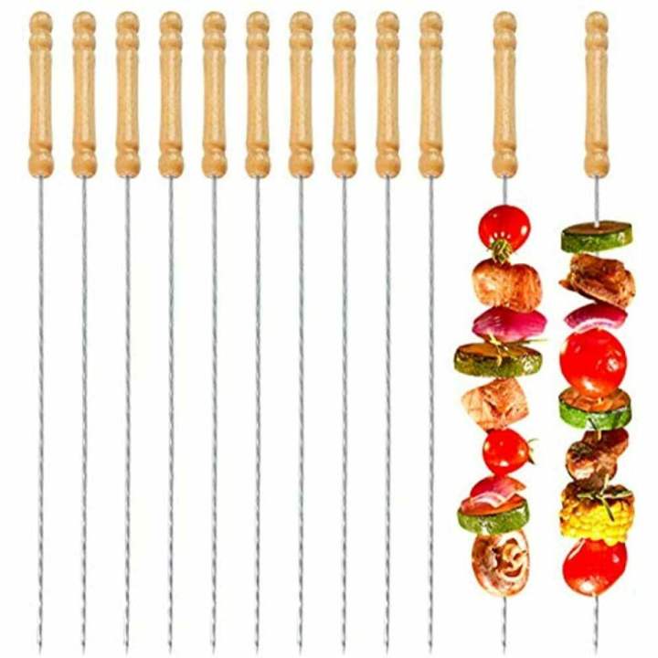 12Pcs%20Stainless%20Steel%20Barbecue%20Stick%20with%20Wooden%20Handle%20-%20Image%207