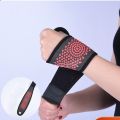 Self Heating Wrist Band Magnetic Therapy Support Brace Wrap Heated Hand Warmer Compression Pain Relief Wristband Sanitizer Belt. 