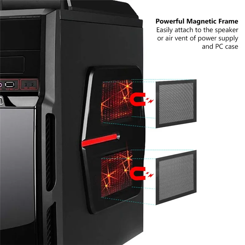 Computer Case Enclosure Filter Computer Case Magnetic Dust Filter Mesh 12 x 24CM | Daraz.com.bd