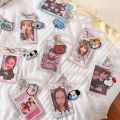 Xiaohongshu Same Style Pendant Acrylic Three-Inch Polaroid Photo Frame Girlfriend No Words Sweating Keychain Small Animal Couple Card Holder Birthday Gift. 