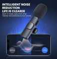 K9 Wireless DuelProfessional Microphone Type-C Lapel Lavalier Microphone Remove Noise For Android Mobile Lindaa.