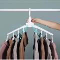 8 Fish Bones Foldable Clothes Dryer Drying Clothing Rack Hangers For Tumble Kids Outdoor Hanging Laundry Stand Telescopic.
