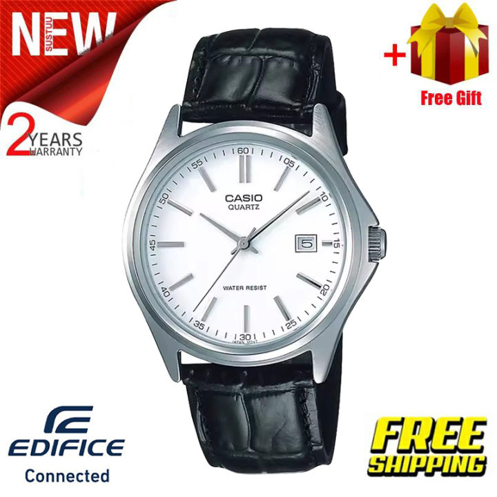 (Ready Stock) General Fashion EDIFICE MTP-1183 Series Silver Stainless Steel Men Watch MTP-1183E-7A