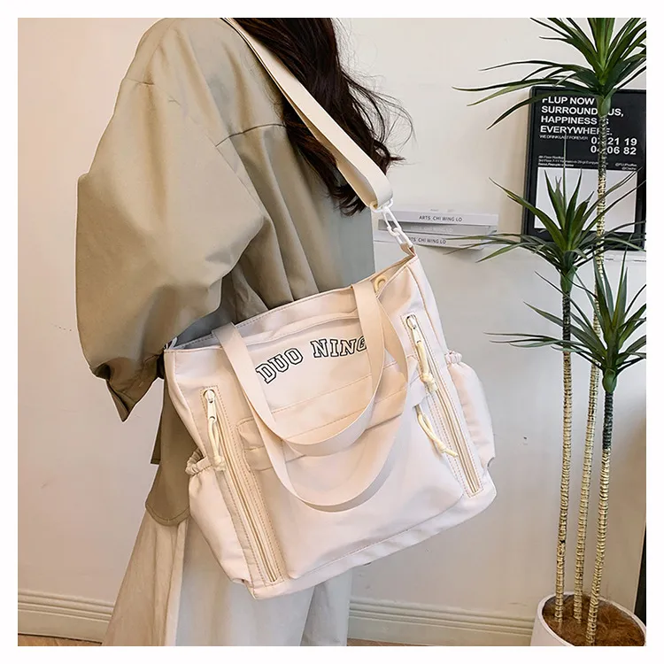 Leather Handbags For High School Girl Nylon Tote Bag Tote Bag