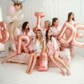【Buried Buzie】32Inch Rose Gold Silver Bride To Be Balloon Wedding Decorations Bride Letters Foil Ballon Bridal Shower Bachelor Party Supplies. 