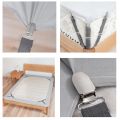ADOREHOUSE Elastic Bed Sheet Grippers 4Pcs Clips For Bed Sheet Holder Hook Loop Clasps Straps Holder Bed Cover Suspend Fasteners. 